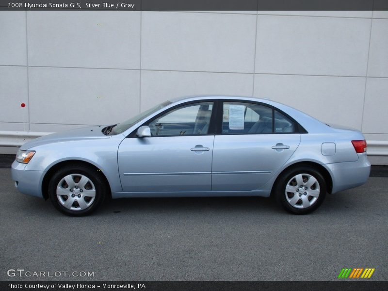 Silver Blue / Gray 2008 Hyundai Sonata GLS