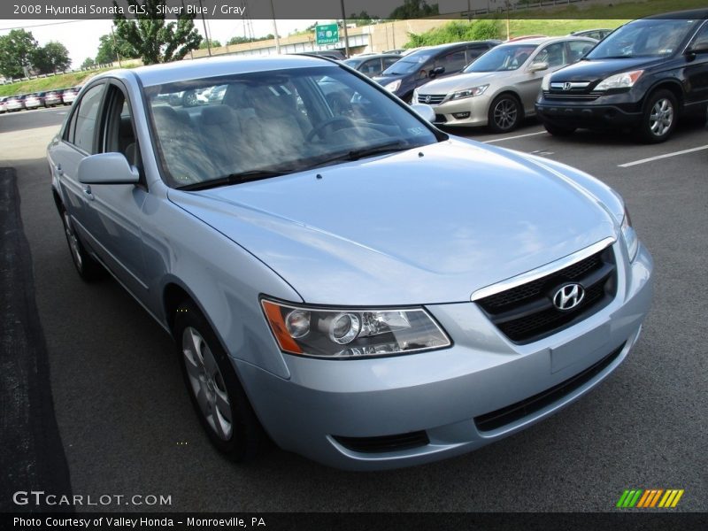 Silver Blue / Gray 2008 Hyundai Sonata GLS