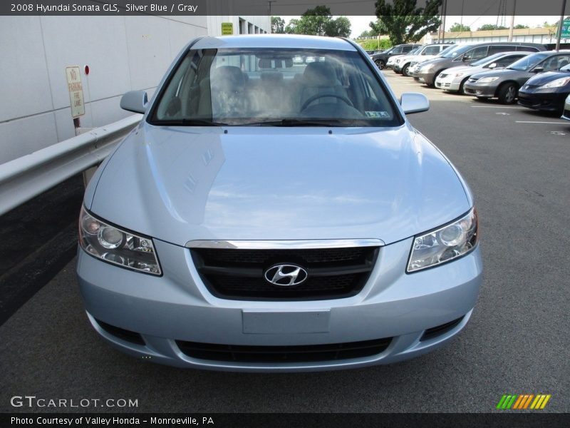 Silver Blue / Gray 2008 Hyundai Sonata GLS