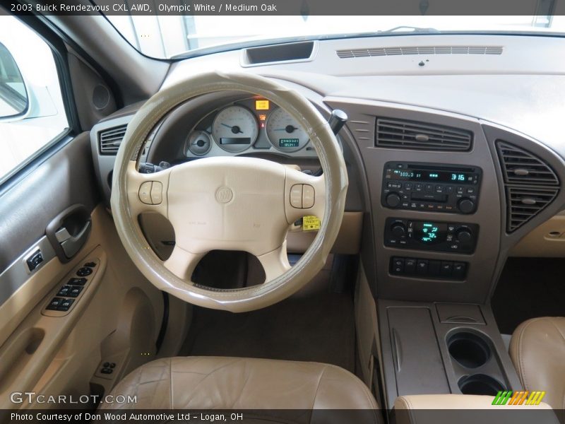 Olympic White / Medium Oak 2003 Buick Rendezvous CXL AWD