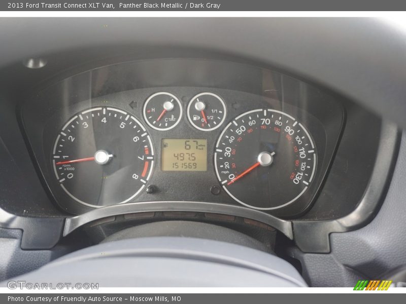 Panther Black Metallic / Dark Gray 2013 Ford Transit Connect XLT Van