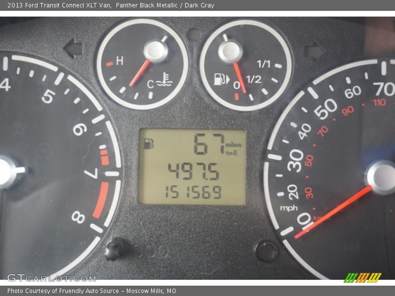 Panther Black Metallic / Dark Gray 2013 Ford Transit Connect XLT Van