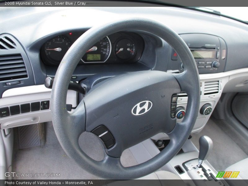 Silver Blue / Gray 2008 Hyundai Sonata GLS