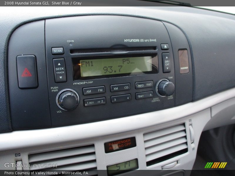 Silver Blue / Gray 2008 Hyundai Sonata GLS
