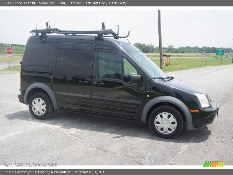 Panther Black Metallic / Dark Gray 2013 Ford Transit Connect XLT Van