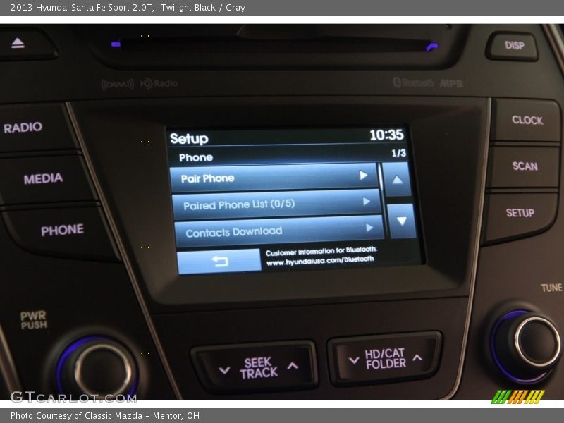 Twilight Black / Gray 2013 Hyundai Santa Fe Sport 2.0T