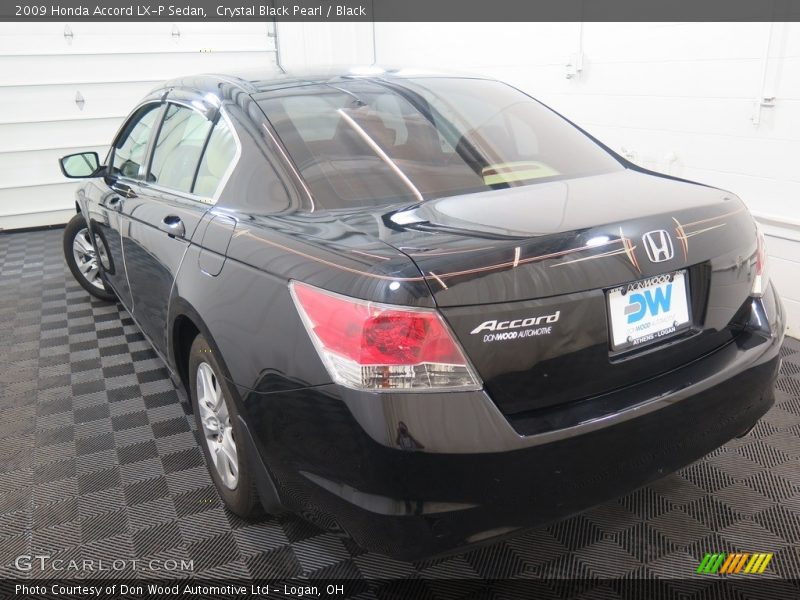 Crystal Black Pearl / Black 2009 Honda Accord LX-P Sedan