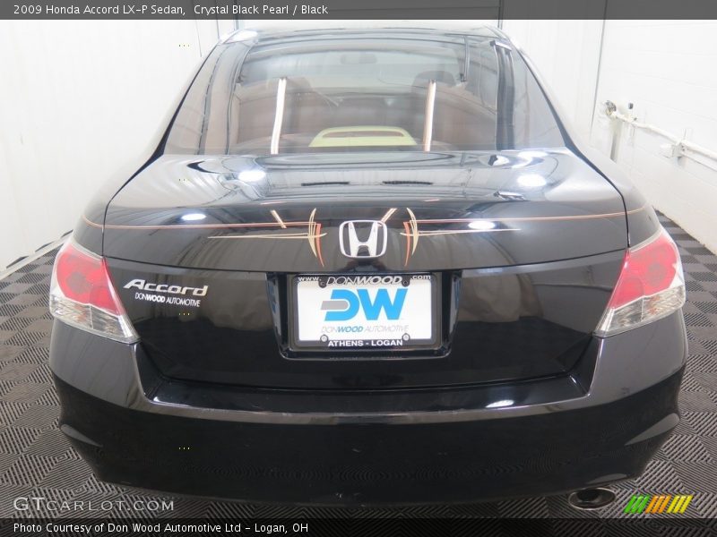 Crystal Black Pearl / Black 2009 Honda Accord LX-P Sedan