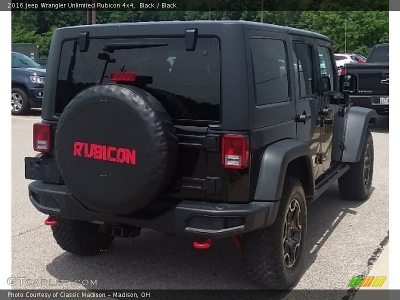 Black / Black 2016 Jeep Wrangler Unlimited Rubicon 4x4