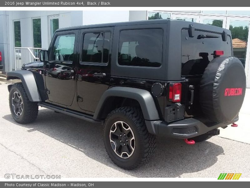 Black / Black 2016 Jeep Wrangler Unlimited Rubicon 4x4