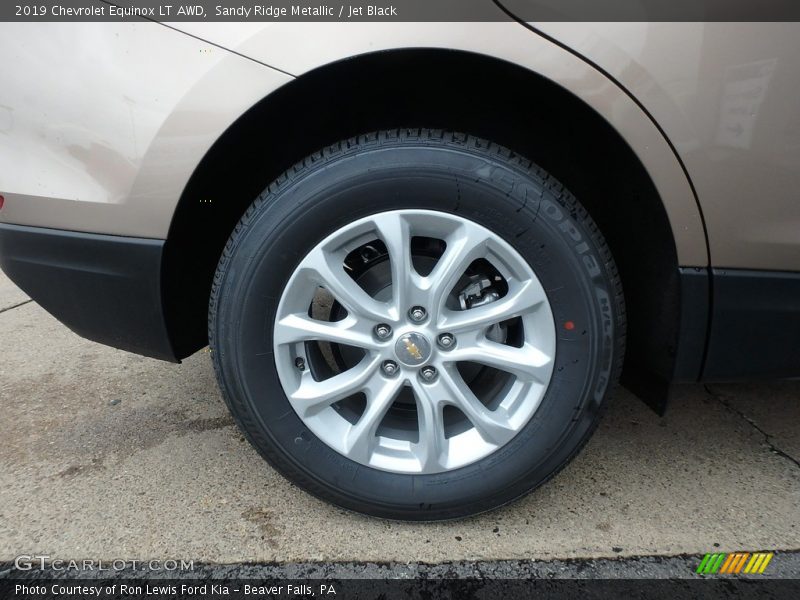 Sandy Ridge Metallic / Jet Black 2019 Chevrolet Equinox LT AWD