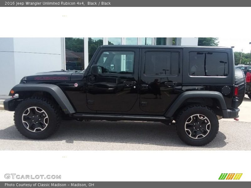 Black / Black 2016 Jeep Wrangler Unlimited Rubicon 4x4