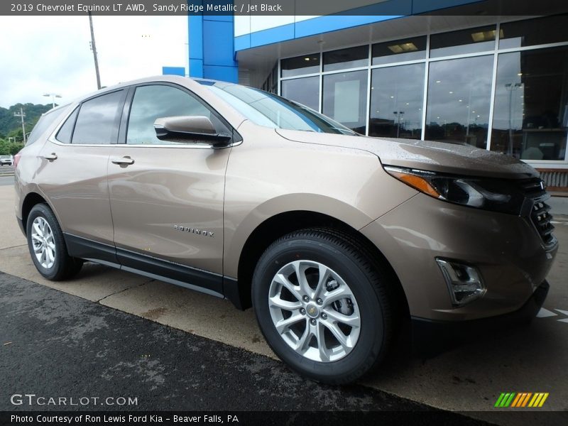 Sandy Ridge Metallic / Jet Black 2019 Chevrolet Equinox LT AWD