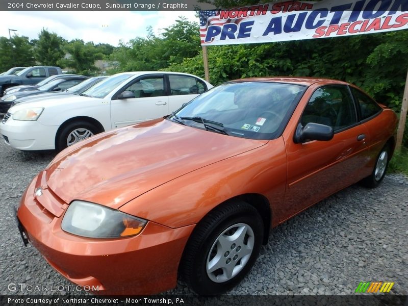 Sunburst Orange / Graphite 2004 Chevrolet Cavalier Coupe