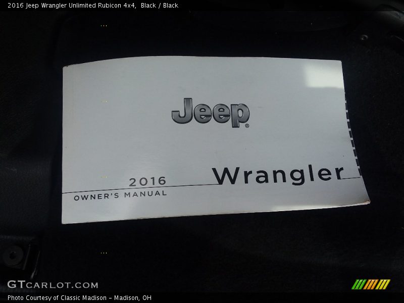 Black / Black 2016 Jeep Wrangler Unlimited Rubicon 4x4