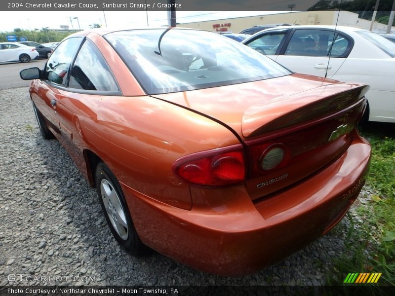 Sunburst Orange / Graphite 2004 Chevrolet Cavalier Coupe