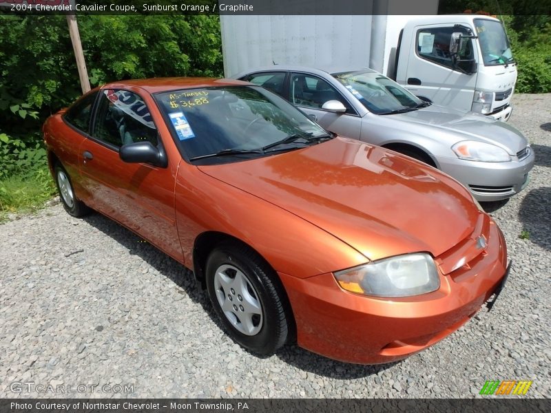 Sunburst Orange / Graphite 2004 Chevrolet Cavalier Coupe
