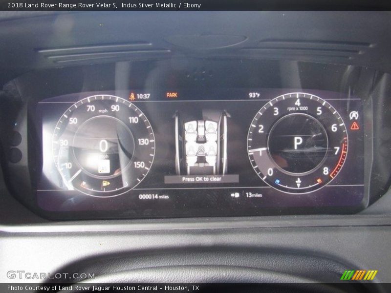 Indus Silver Metallic / Ebony 2018 Land Rover Range Rover Velar S