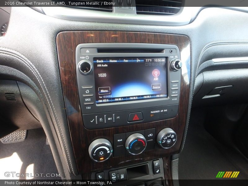 Tungsten Metallic / Ebony 2016 Chevrolet Traverse LT AWD