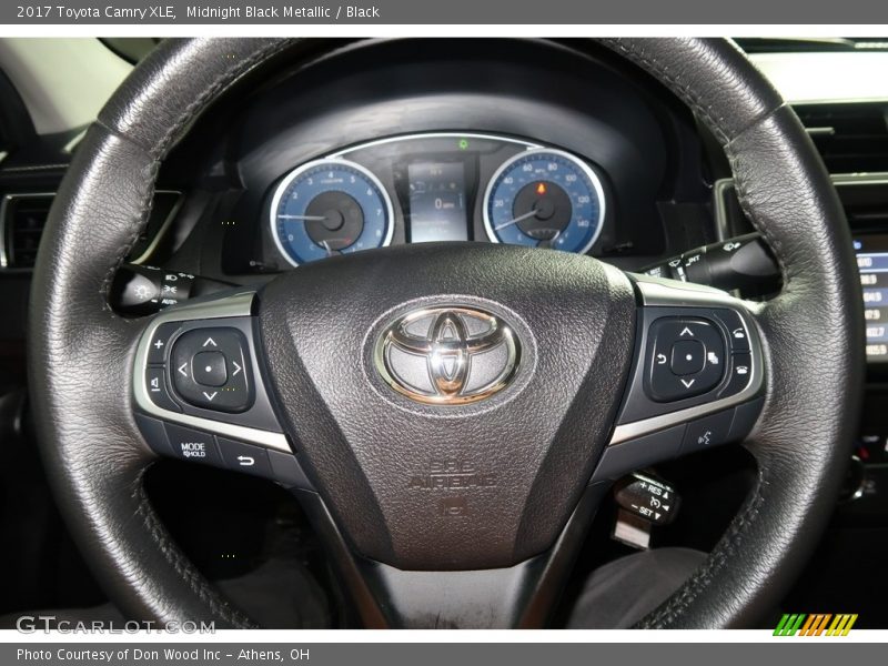 Midnight Black Metallic / Black 2017 Toyota Camry XLE