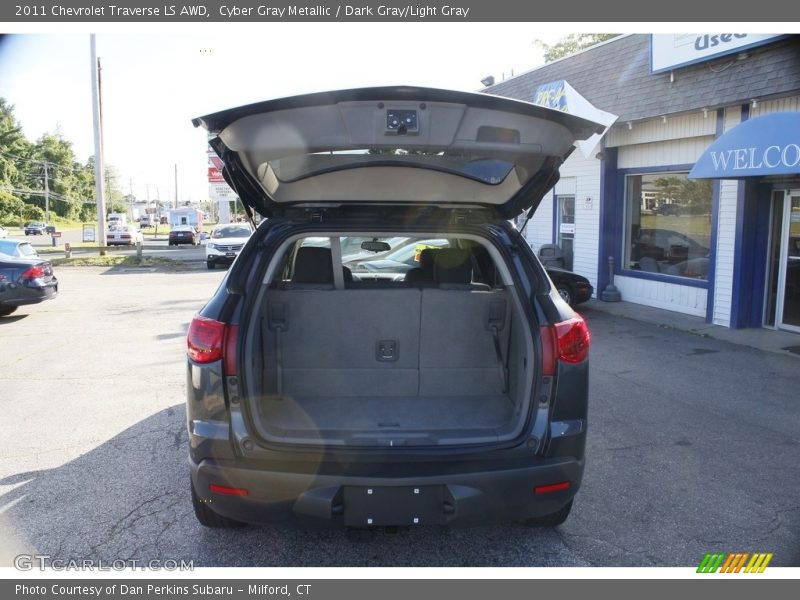 Cyber Gray Metallic / Dark Gray/Light Gray 2011 Chevrolet Traverse LS AWD