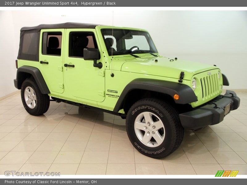 Hypergreen / Black 2017 Jeep Wrangler Unlimited Sport 4x4