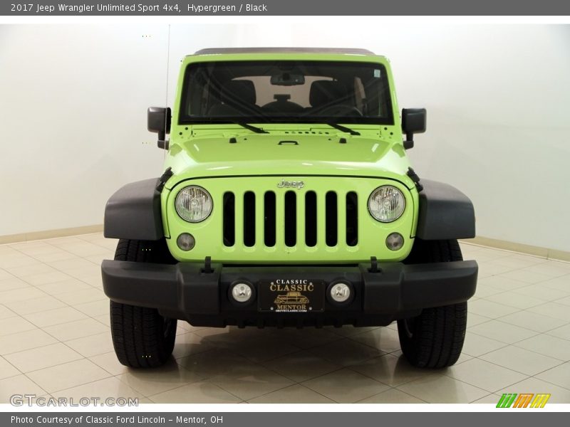 Hypergreen / Black 2017 Jeep Wrangler Unlimited Sport 4x4