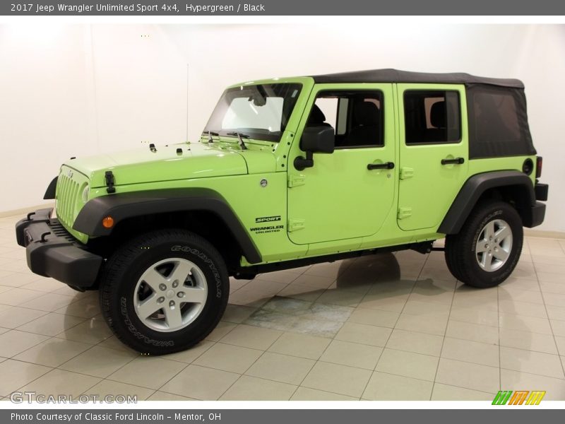Hypergreen / Black 2017 Jeep Wrangler Unlimited Sport 4x4