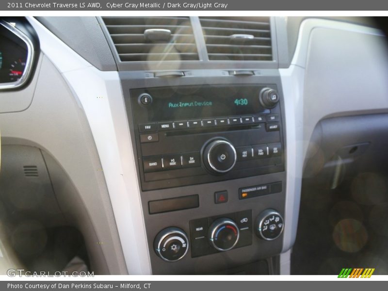 Cyber Gray Metallic / Dark Gray/Light Gray 2011 Chevrolet Traverse LS AWD