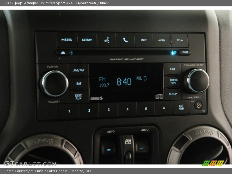 Hypergreen / Black 2017 Jeep Wrangler Unlimited Sport 4x4