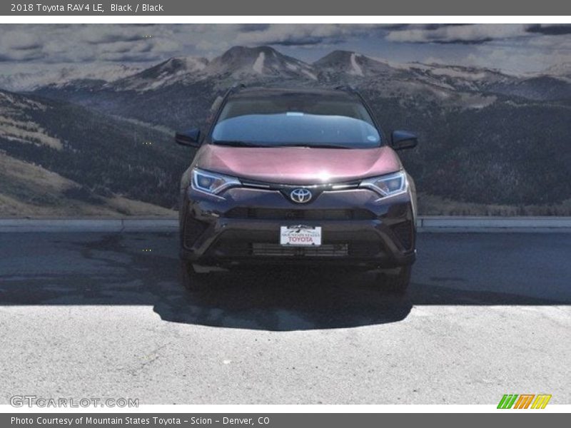 Black / Black 2018 Toyota RAV4 LE