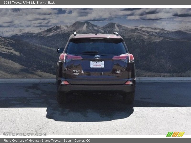 Black / Black 2018 Toyota RAV4 LE