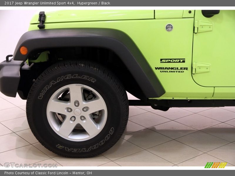 Hypergreen / Black 2017 Jeep Wrangler Unlimited Sport 4x4