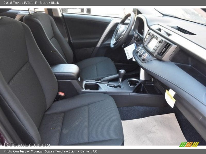 Black / Black 2018 Toyota RAV4 LE
