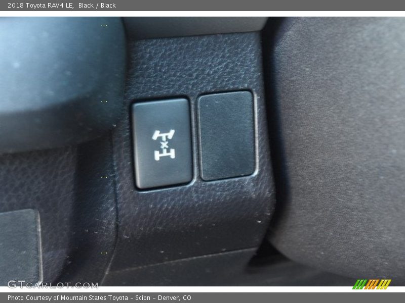 Black / Black 2018 Toyota RAV4 LE