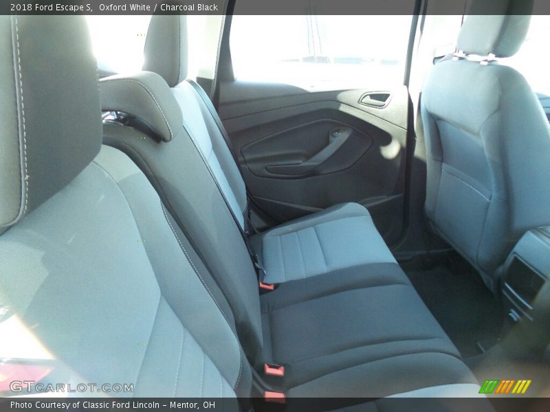 Oxford White / Charcoal Black 2018 Ford Escape S