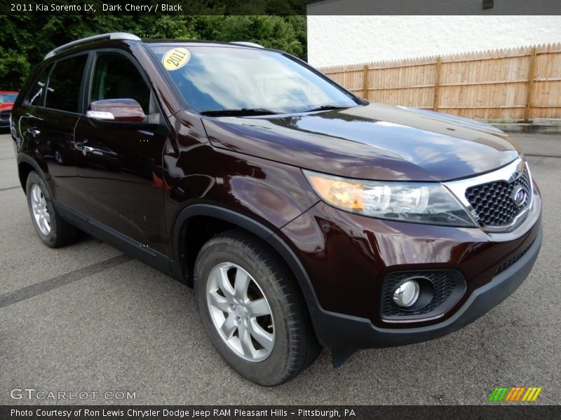 Dark Cherry / Black 2011 Kia Sorento LX