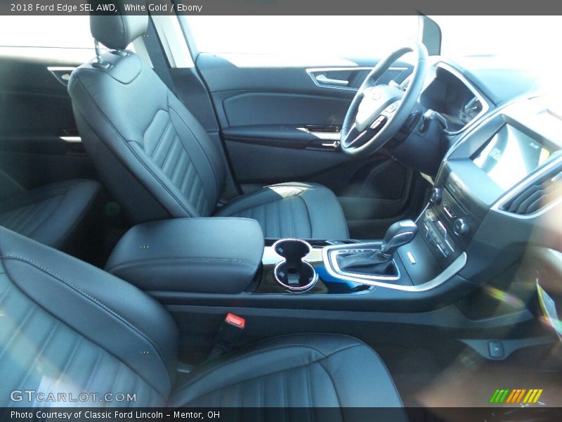 White Gold / Ebony 2018 Ford Edge SEL AWD