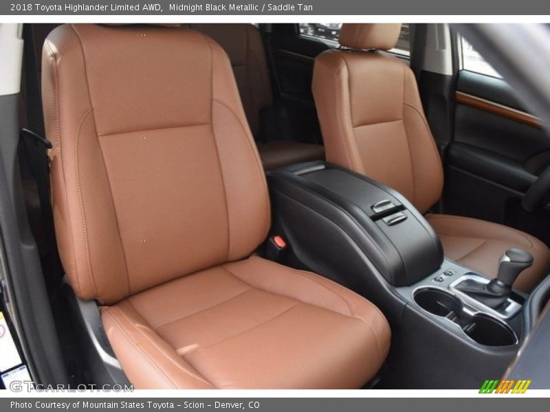Midnight Black Metallic / Saddle Tan 2018 Toyota Highlander Limited AWD