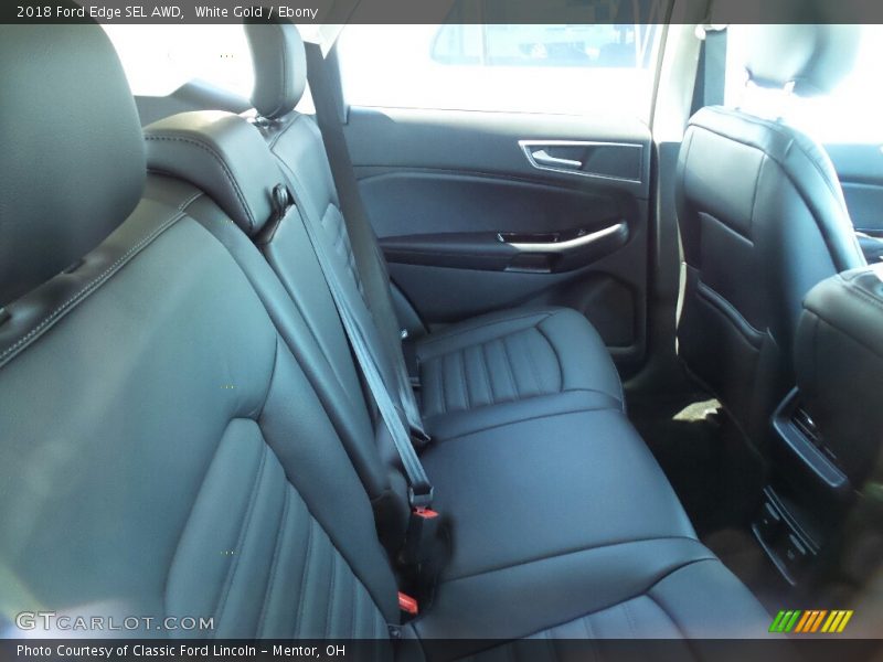 White Gold / Ebony 2018 Ford Edge SEL AWD