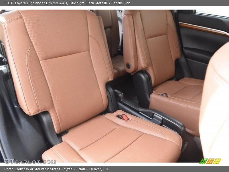 Midnight Black Metallic / Saddle Tan 2018 Toyota Highlander Limited AWD