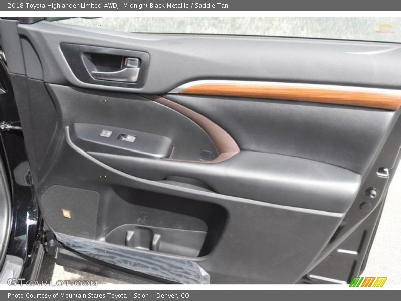 Midnight Black Metallic / Saddle Tan 2018 Toyota Highlander Limited AWD