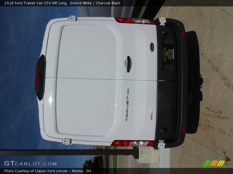 Oxford White / Charcoal Black 2018 Ford Transit Van 350 MR Long