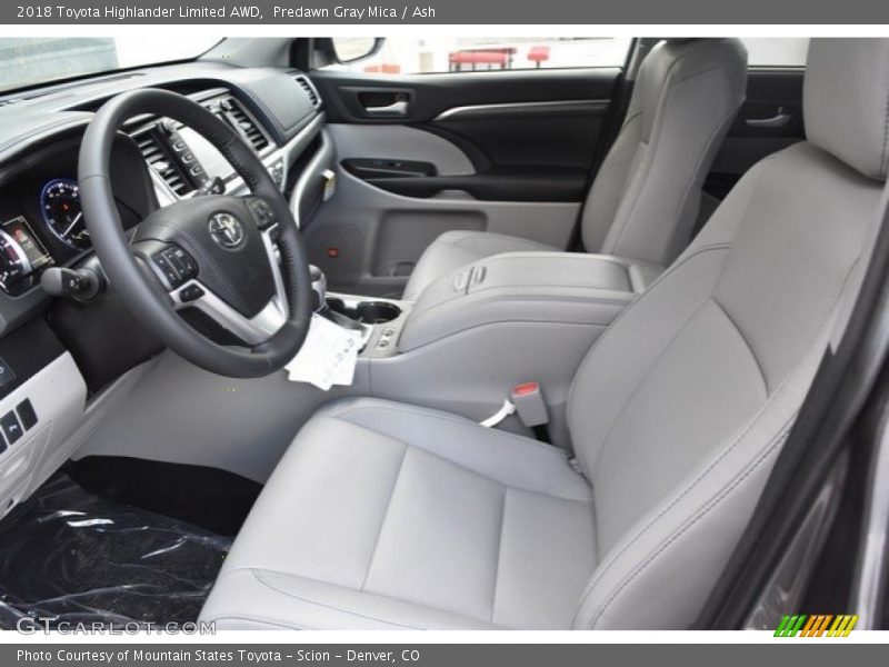 Predawn Gray Mica / Ash 2018 Toyota Highlander Limited AWD