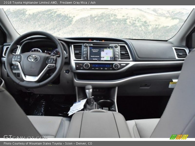 Predawn Gray Mica / Ash 2018 Toyota Highlander Limited AWD