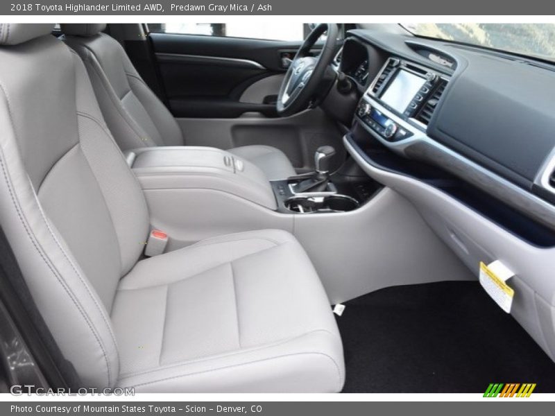 Predawn Gray Mica / Ash 2018 Toyota Highlander Limited AWD