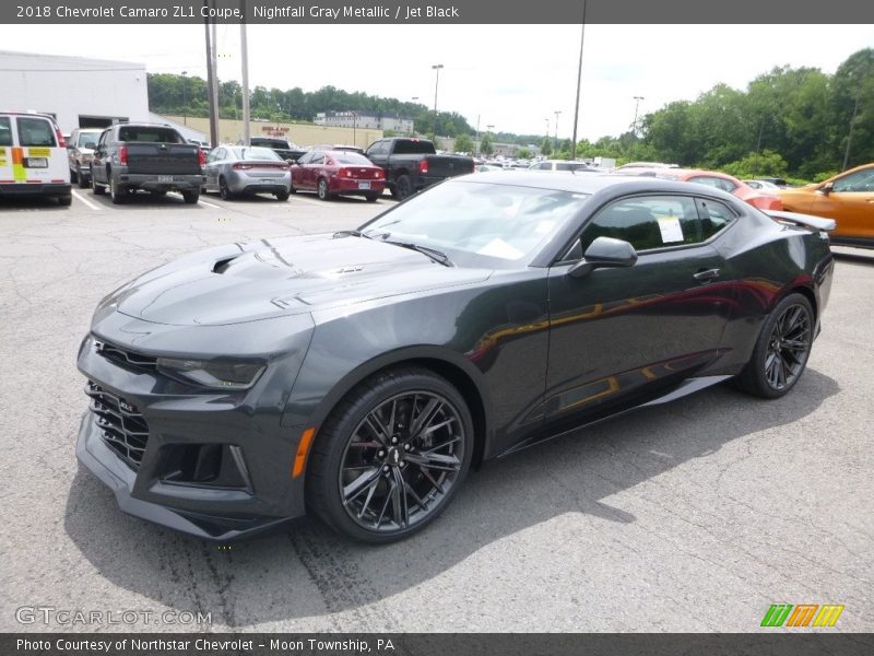 Nightfall Gray Metallic / Jet Black 2018 Chevrolet Camaro ZL1 Coupe