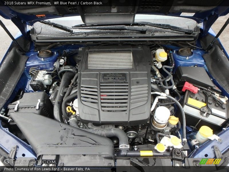  2018 WRX Premium Engine - 2.0 Liter DI Turbocharged DOHC 16-Valve VVT Horizontally Opposed 4 Cylinder