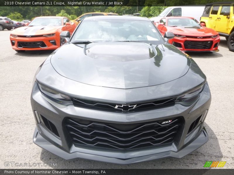 Nightfall Gray Metallic / Jet Black 2018 Chevrolet Camaro ZL1 Coupe