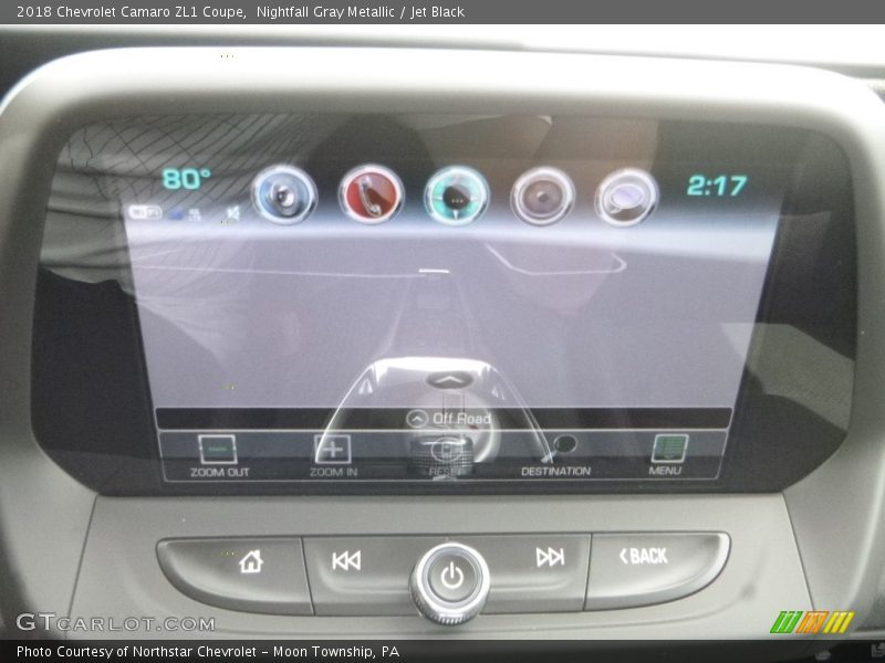 Nightfall Gray Metallic / Jet Black 2018 Chevrolet Camaro ZL1 Coupe